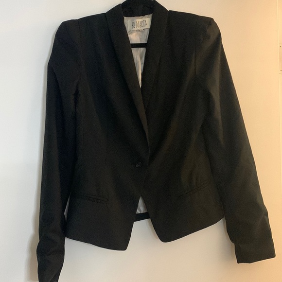 BB DAKOTA SIZE 8 WOMENS BLAZER BLACK - Picture 1 of 7